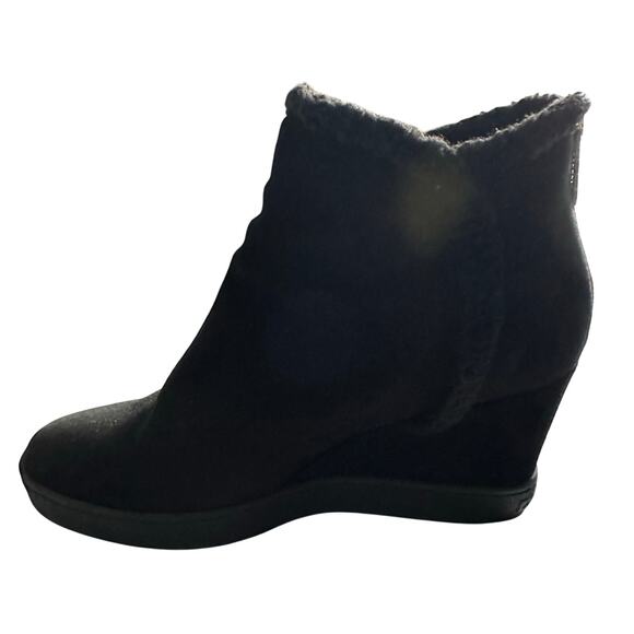 Aquatalia Ankle Wedge Faux FurWaterproof Booties- Size 11 - Picture 8 of 13